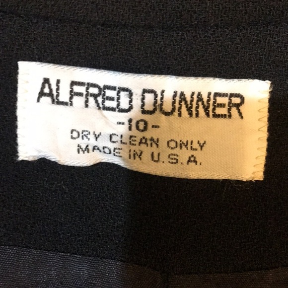 Alfred Dunner 100% Worsted Wool Blazer Padded Shoulders Lined Side Pockets-10 - Picture 7 of 10